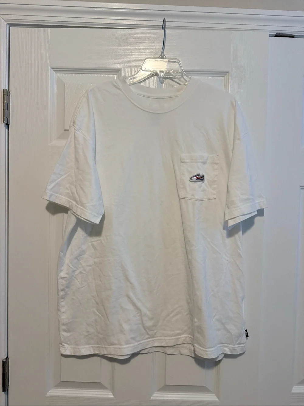 Nike White Short Sleeve Pocket Tee